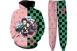 ARINKO Anime Girls Hoodie Set 3D Printed Pullover Sportswear Boys Sweatshirt Youth Jogging Suit 2 Pieces Set