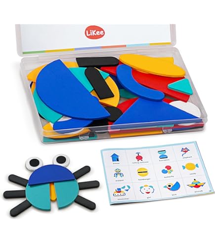 Amazon.com: 14 Pc Magnetic Tangram Puzzle Set - 360