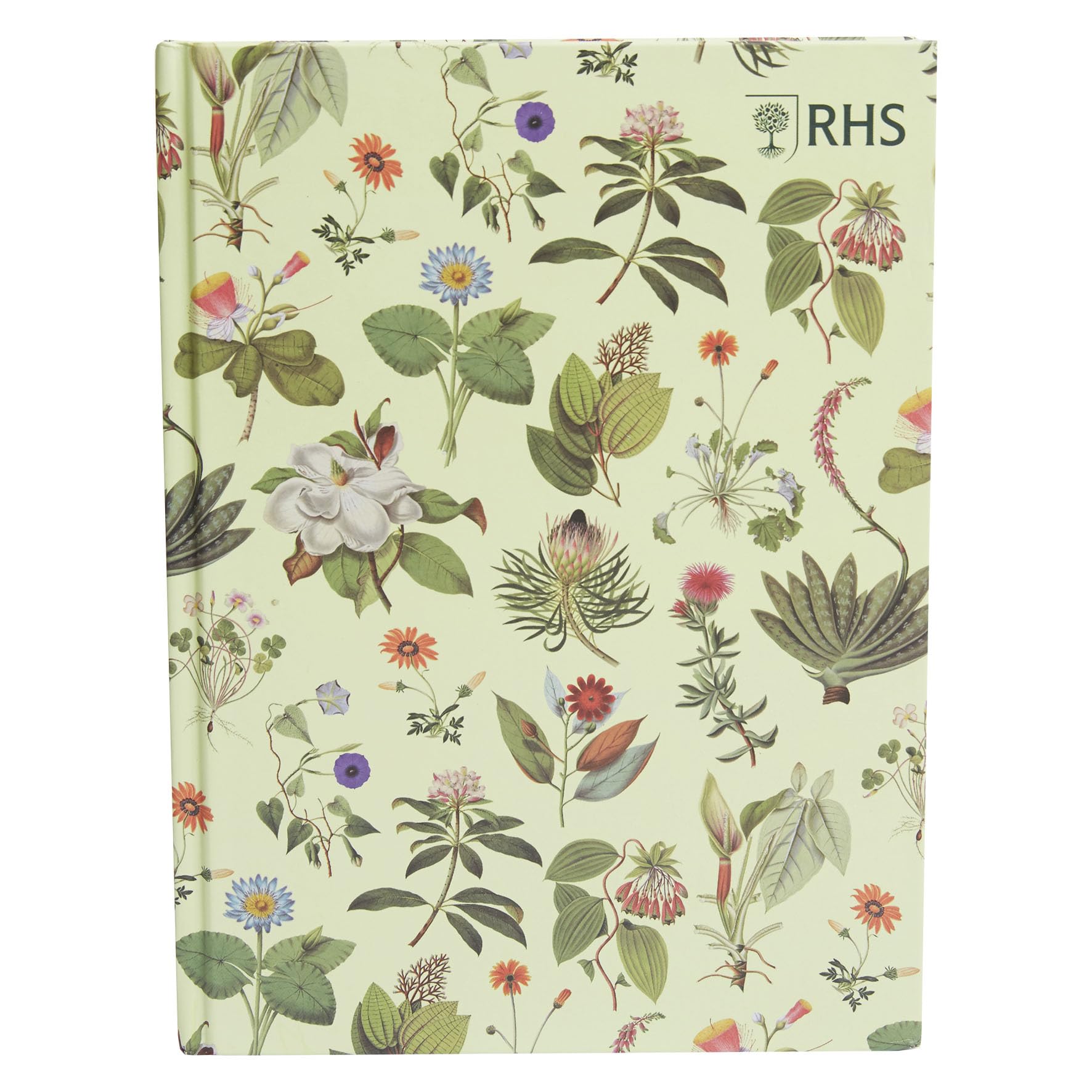 RHS The Royal Horticultural Society 160 Page Hardbound Sketchbook (110gsm), Floral Pattern, A5, Multicoloured, For Sketching, Drawing, Scrapbooking, Notes, Ideas, Painting, Acrylic, Watercolour