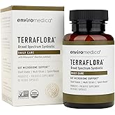 Terraflora Daily Care Synbiotic, Spore Probiotic &amp; Prebiotic, 60 Ct | Soil-based, shelf-stable, allergen-friendly spore probiotics &amp; prebiotics for daily gut health. 60 caps.