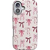 Casely iPhone 17 Case | Lover Girlie | Pink Bows | Bold Protective Design | Compatible with MagSafe