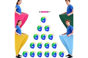 OMKSIH Granny Pants Yard Game Freaky Party Games Pants with Bouncy Balls and Air Pump Oversized Granny Pants Outdoor Game for Adults and Family Interactive Throwing Game for Group Gatherings