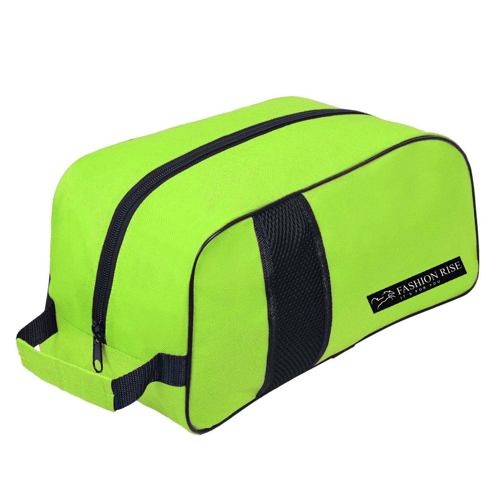 Waterproof Sports Boot/Shoe/Travel Bag for Football Cricket Rugby Golf Toiletry Gym for Men/Women (Fluorescent Green)