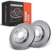 A-Premium 11.02 inch (280mm) Front Vented Disc Brake Rotors, 2-Pack | Compatible with Select Kia and Hyundai Models - Elantra, Elantra GT, Soul, Forte, Veloster, Forte Koup, Forte5, Kona, Venue