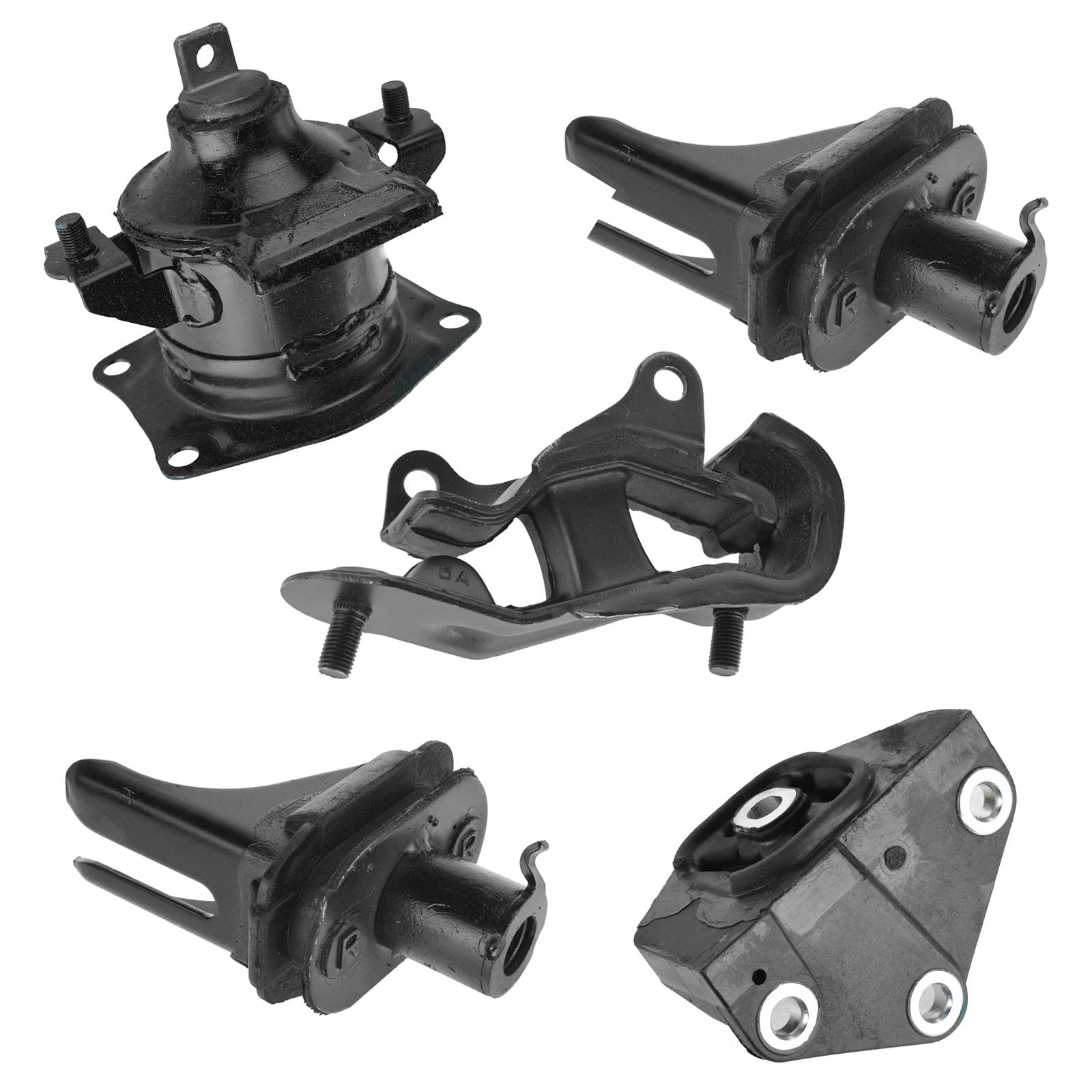TRQ Engine & Transmission Mount Kit Set of 5 Compatible with 2003-2007 Honda Accord Image