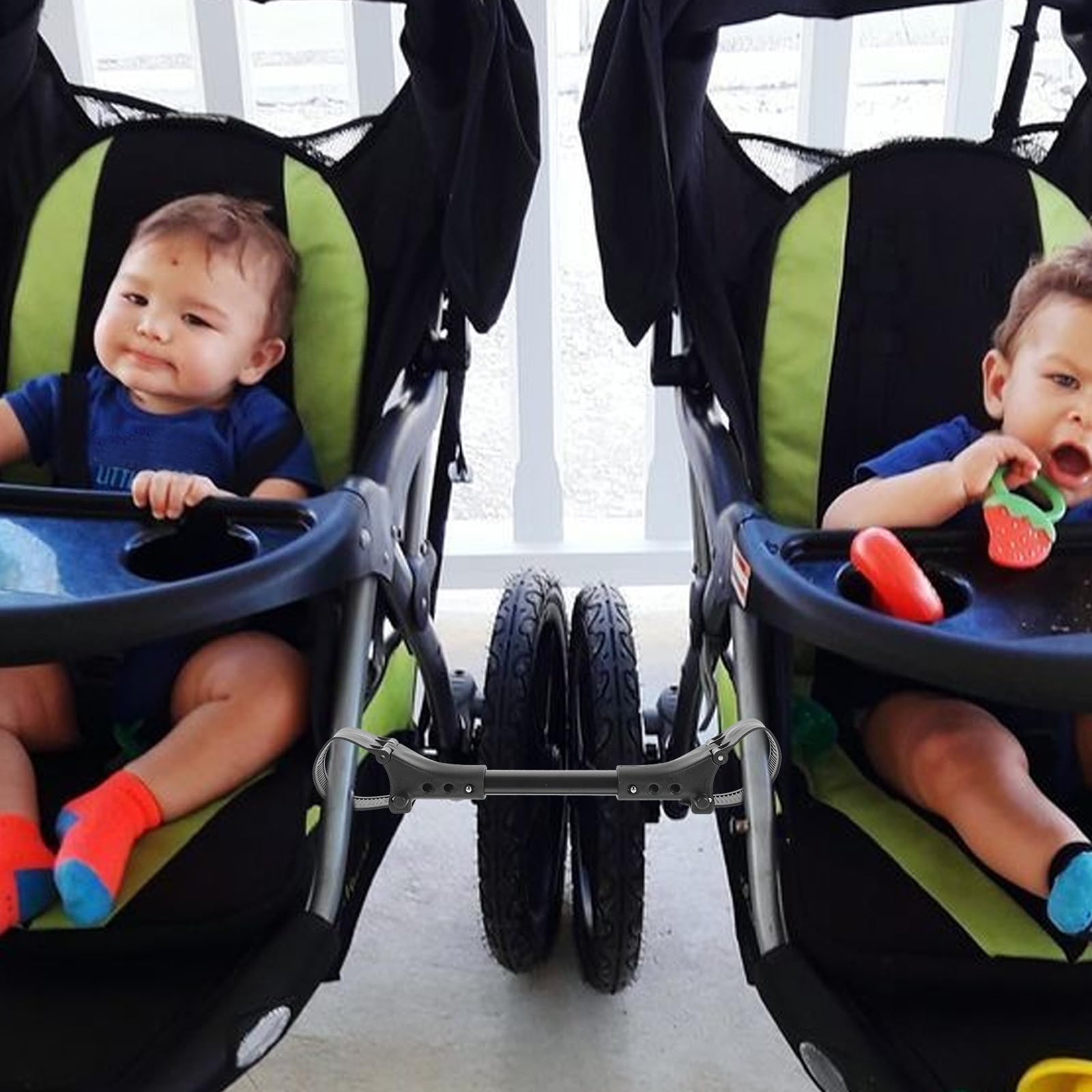 3pcs Stroller Cart Connector Stroller for Twins Car Gadgets Universal Stroller Pushchair Connector Universal Stroller Connector Twin Stroller Connector Stroller Accessories Black