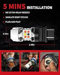 LASFIT T3 3157 LED Bulb Switchback Built in