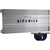Hifonics Brutus Gamma 4000W Monoblock Super D-Class Car Audio Amplifier | Mono subwoofer amp with Ultra-Fi MOSFET outputs, electronic crossover and bass knob remote for deep low end control