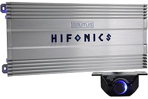 Hifonics BG-4000.1D Brutus Gamma Monoblock Super D Class 4000 Watt Car Audio Sound System Subwoofer Speaker Amp with Bass Knob, Remote