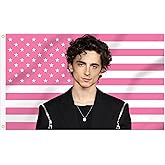 3x5 Foot TimotheeChalamet Decorative Flag with 2 Brass Grommets for Indoor Outdoor, Double Stitched, Wall Hanging Tapestry Room Decor, College Dorm Room Porch Outside Decorations
