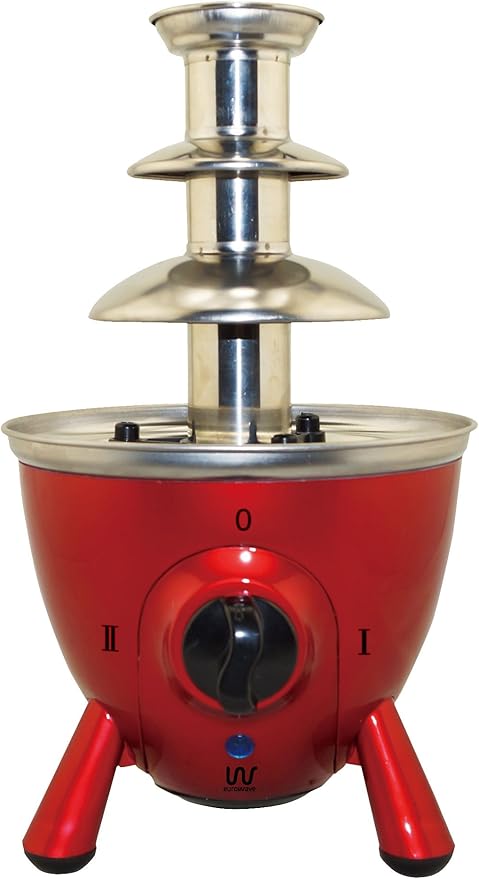 Eurowave CF0401 - Fuente de chocolate, 60 W, bol y torre de acero