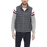 Tommy Hilfiger Men's Lightweight Packable Puffer Vest Jacket (Standard and Big & Tall), Charcoal, Small