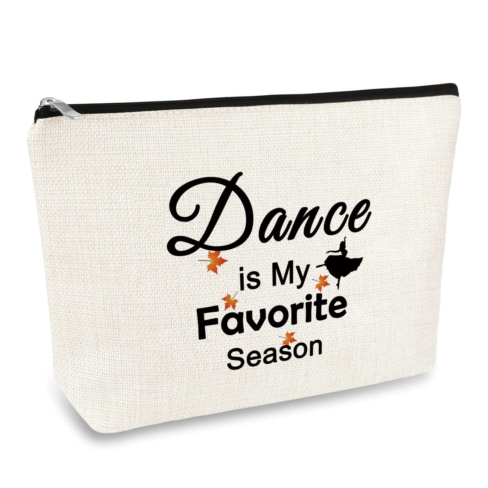 Dancer Dance Lover Gift Cosmetic Bag Dance Teacher Gift Recital Ballet Tap Dancer Gifts Makeup Bag for Women Dancing School Cheer Team Gifts for Girls Christmas Birthday Present — image 1