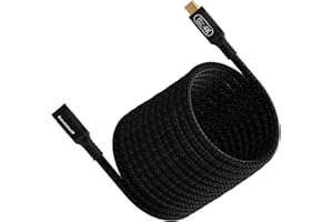 USB C Extension Cable, 20Gbps USB 3.2 Gen 2 & 240W PD Fast Charging Cord, 4K@60Hz Video, Nylon Braided Male to Female Extende