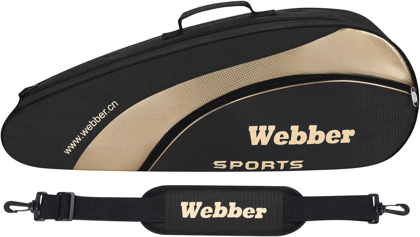 ITODA Tennis Racquet Cover Bag, Sports 3-6 Rackets Paddle Badminton Carry Case Dustproof Waterproof Separation Shoes Pocket Storage Outdoor Bag with Adjustable Shoulder Strap : Sports & Outdoors