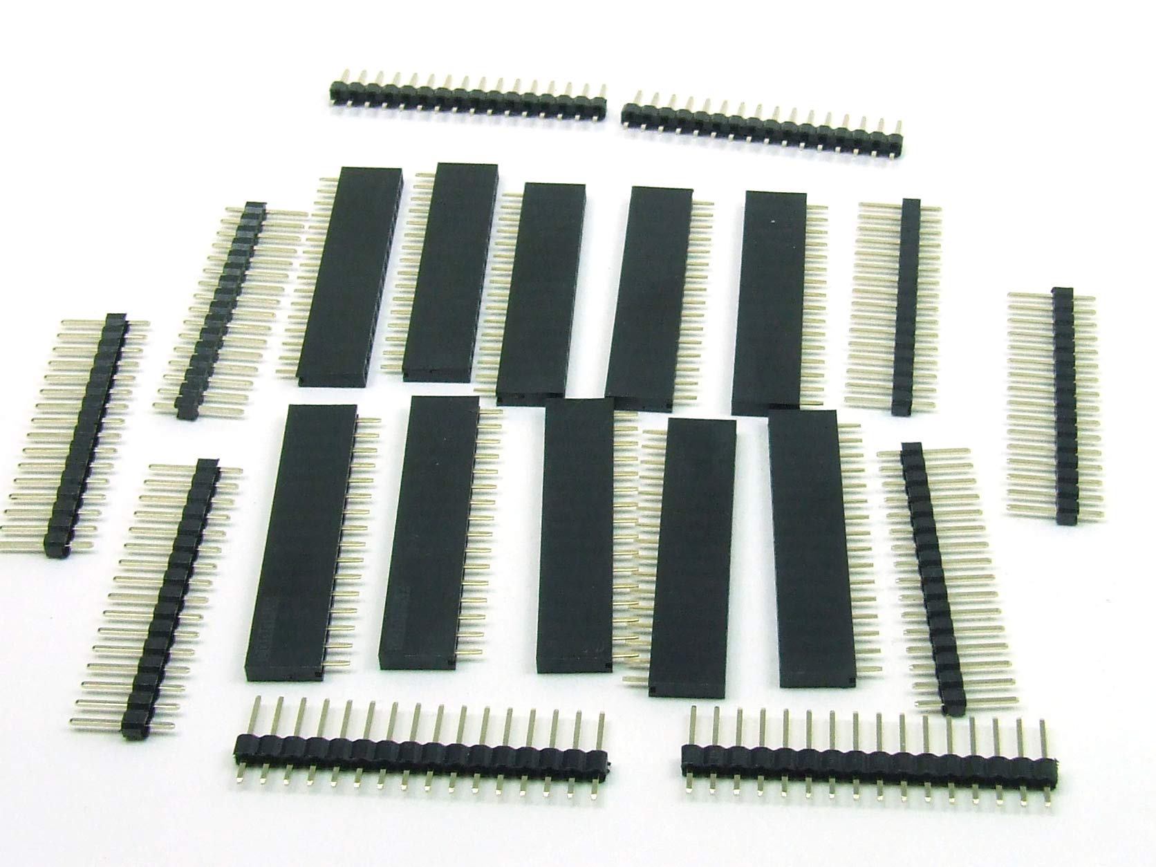 POPESQ® - 10 Pcs. x Kit Connector male + female 2.54mm 16 pins Straight #A2002