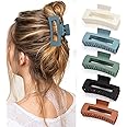 5 Pcs Hair Claw Clips-Nonslip Large Claw Clip Strong Hold Hair Clips Suitable for Women Fashion Hair Styling Accessories