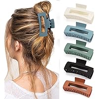 5 Pcs Hair Claw Clips-Nonslip Large Claw Clip Strong Hold Hair Clips Suitable for Women Fashion Hair Styling Accessories