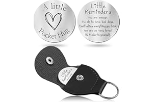 CINDYHE Pocket Hug Token keychain Gifts for Men Women Him Her Dad Mom Son Daughter Brothers Sisters Teacher Boy Girl Friends (Little Reminders)