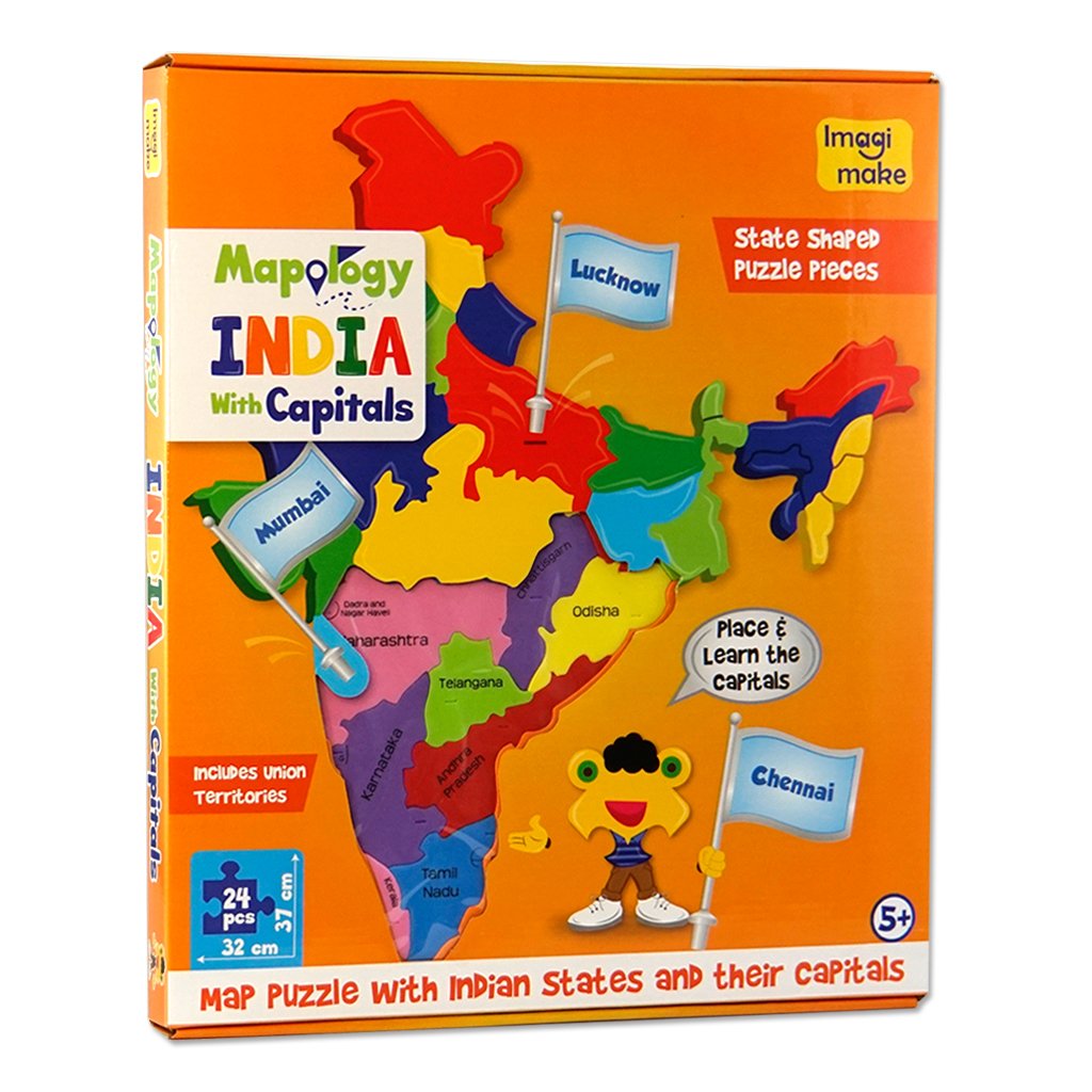imagimake mapology india with state capitals