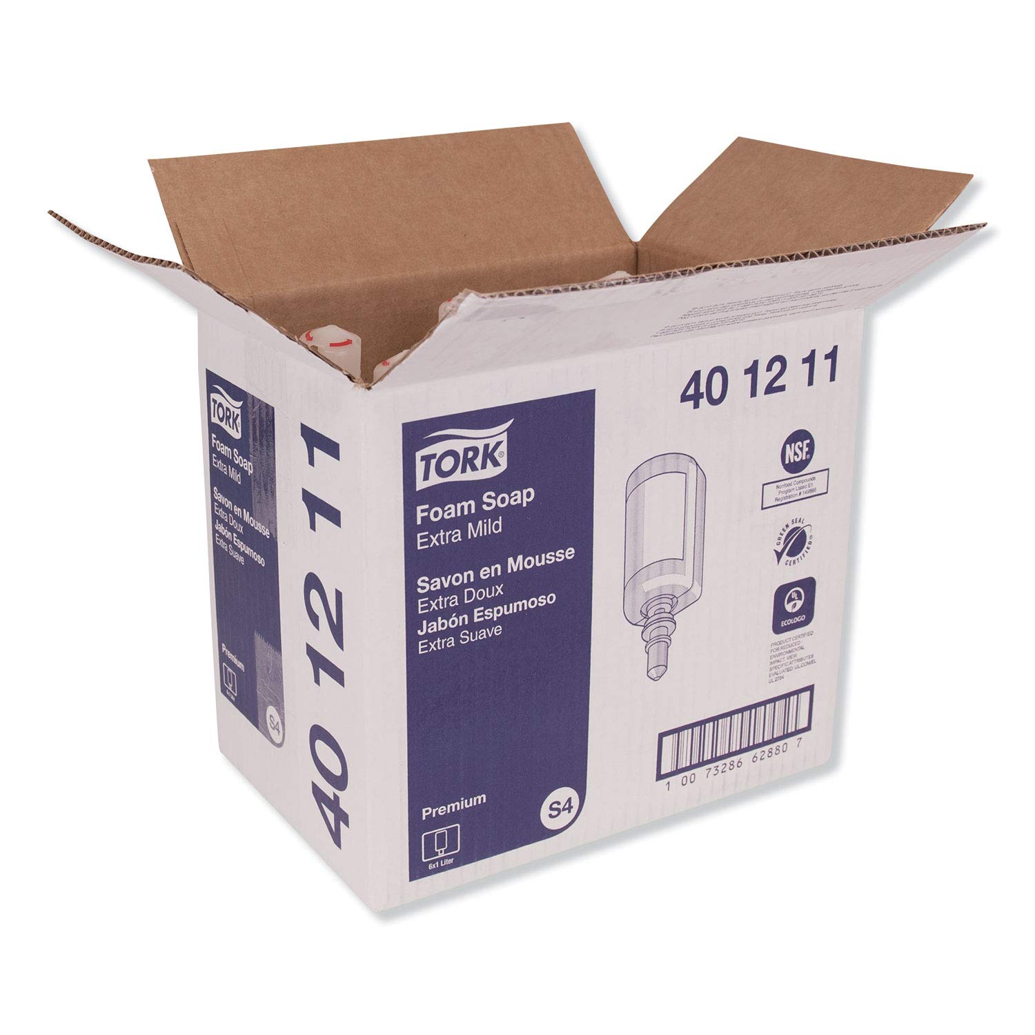 Tork Extra Mild Foam Soap - 401211 - Soap for S4 Dispenser Systems - Premium Quality, Fragrance- and Dye-free 1 x 33.815 fl oz: Industrial & Scientific
