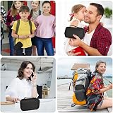 AMFUN Universal Hard Drive Case, Nylon Organizer Bag with Inner Mesh Pockets (L) view 8
