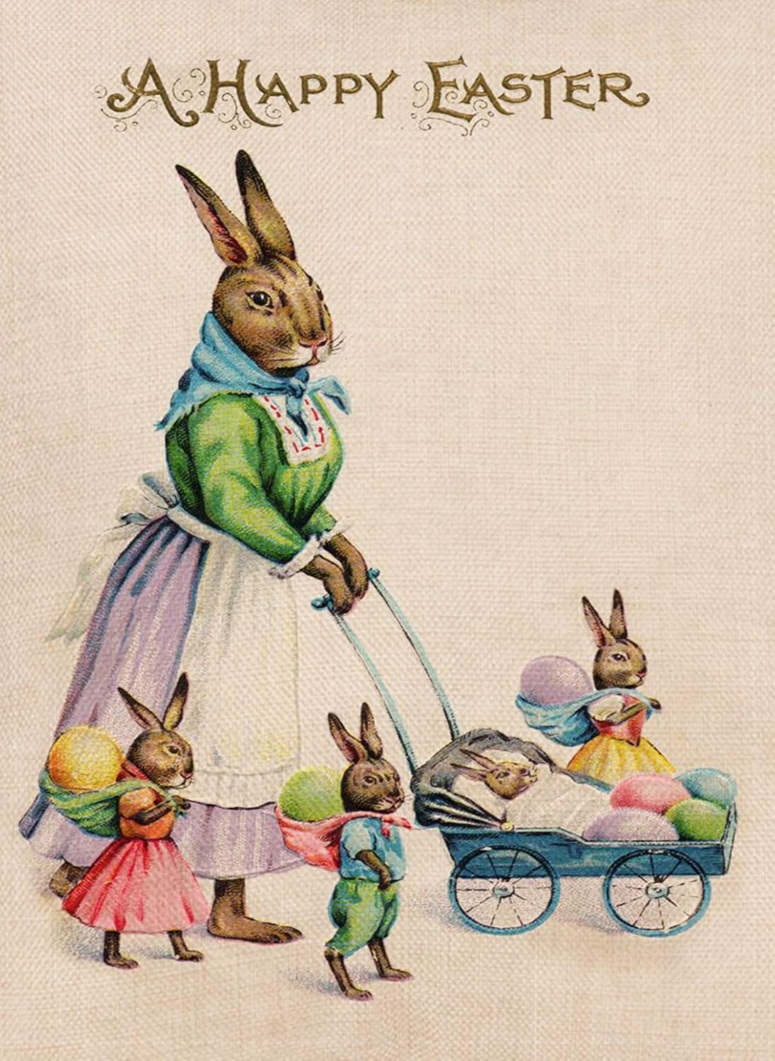 Best Garden Flag Double Sided Bunnies