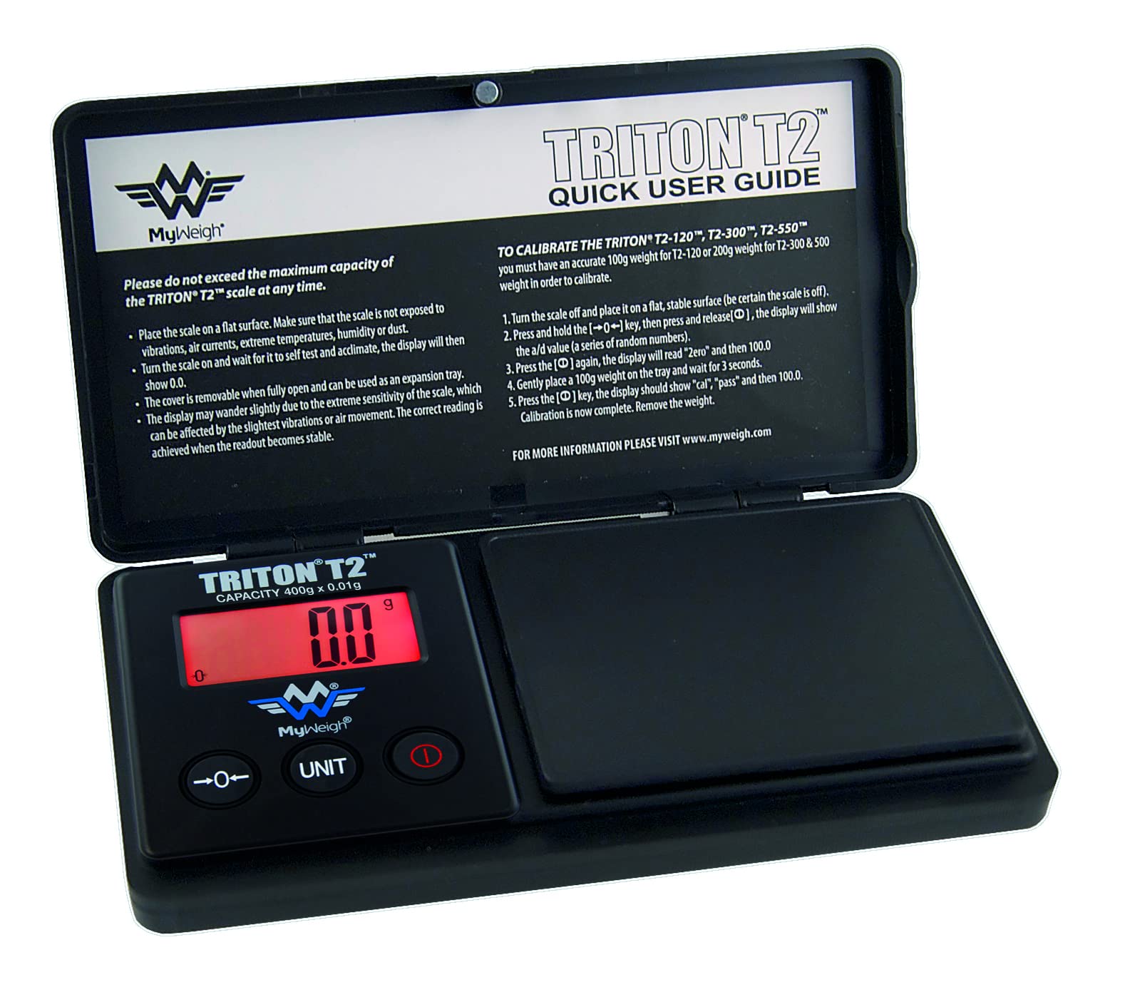 My Weigh Triton T2 400g X 0.01g Digital Pocket Scale by My Weigh