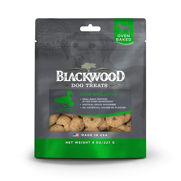 BLACKWOOD OVEN BAKED DOG TREATS, DUCK WITH APPLE,...