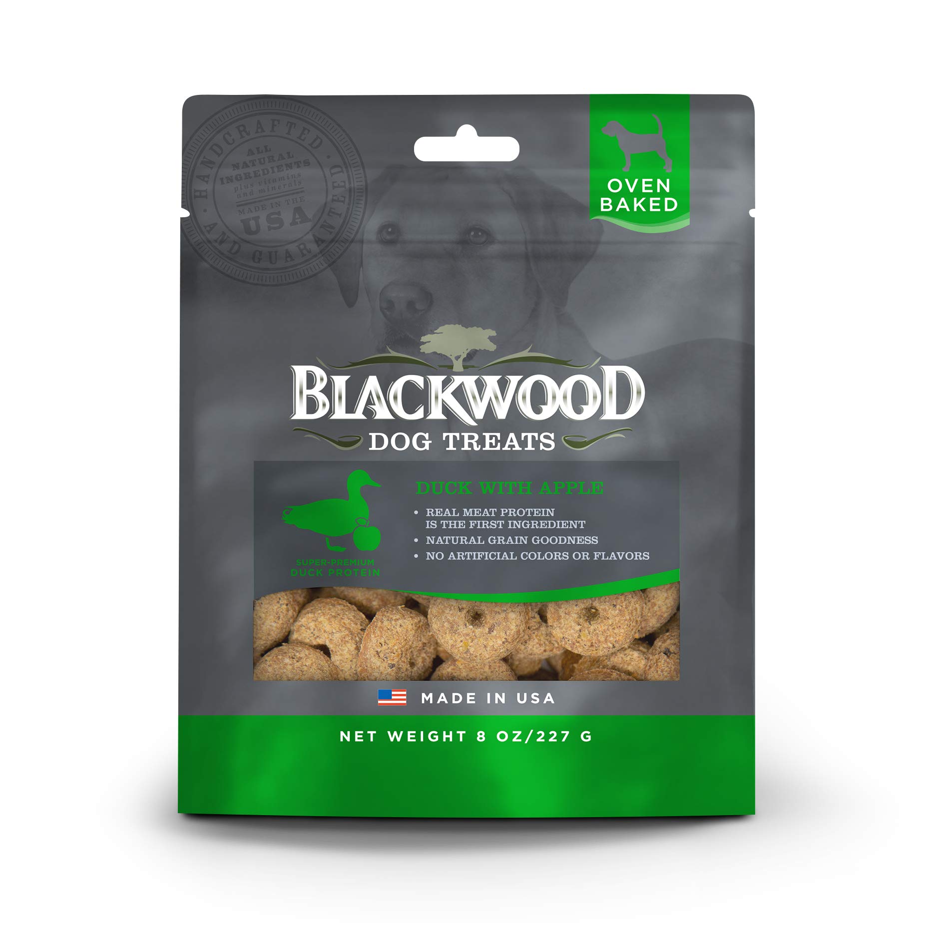 Photo 1 of Blackwood Pet Food Pet Oven Baked Dog Treats Made in USA [Natural Dog Treats for Healthy Snacks] Perfect for Dog Training Treats, Duck with Apple, Brown (22613)