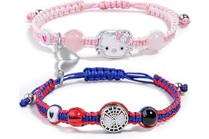 XMITHJLS Couples/Friendship Matching Bracelets,Bat/Spider/kitty Bracelets Set, Valentine's Day Birthday Jewelry Gifts for Gf and Bf Soulmate, Matching Gifts for Husband&Wife Son&Daughters BFF