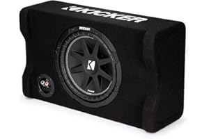 KICKER 48CDF104 Comp 10" Subwoofer in Down Firing Enclosure, 4-Ohm