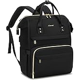 LOVEVOOK 15.6-Inch Women's Multi-Functional Waterproof Laptop Backpack for Teachers, Nurses, Travel, Commuting