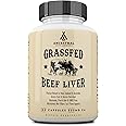 Ancestral Supplements Grass Fed Beef Liver Capsules, Supports Energy Production, Detoxification, Digestion, Immunity and Full