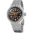VOSTOK | Scuba Dude Amphibian Automatic Self-Winding Russian Diver Wrist Watch | WR 200 m |Fashion | Business | Casual Men's Watches | Model 420380 Steel Bracelet