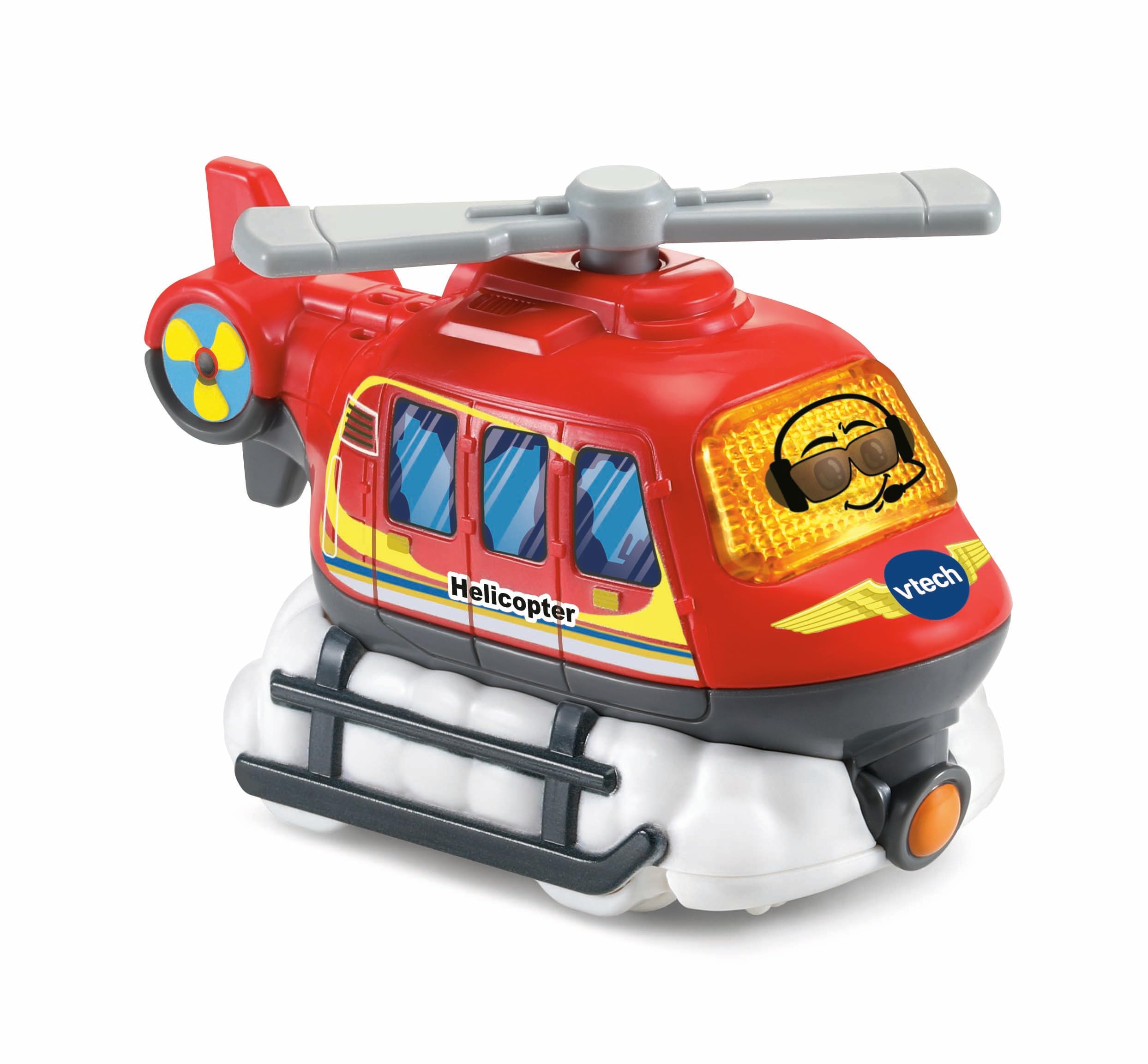 VTech Toot-Toot Drivers Helicopter, Pretend Play Vehicle with Lights, Phrases and Songs, Interactive Toddler Toy 12 Months, 2, 3, 4 Plus, English Version