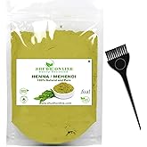 Shudh Online Pure Henna Powder for Hair Color Dye & Skin - Natural Triple Sifted Rajasthani Mehndi (7oz - 200g) Tinte Natural Gena Para el Cabello (Lawsonia Inermis) | Red, Light & Dark Brown hennah