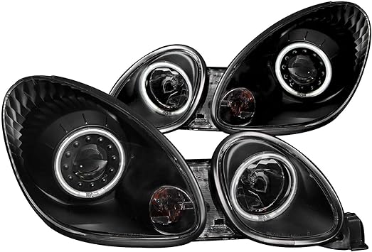 front headlight lexus gs300 lexus gs400 gs 300 400 430 1905 projector halo black clear ccfl headlight bulbs amazon canada amazon ca