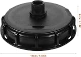 iplusmile IBC Bucket Lid DN150 Vent Hole 1-inch Brass Thread Plastic Water Tank view 2