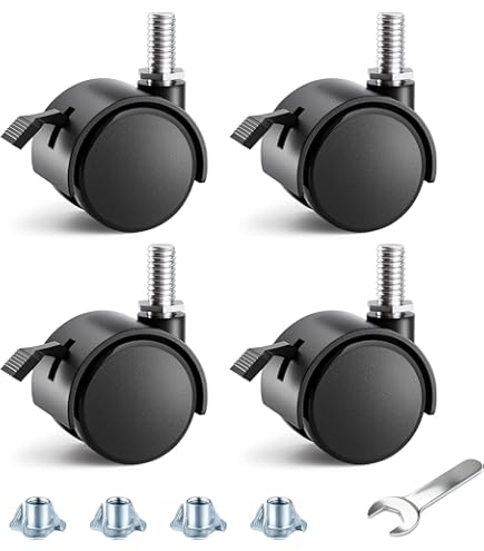 LICHIFIT Lot de 4 roues de chauffage universelles de rechange pour Gree LICHIFIT Lot de 4 roues de chauffage universelles de rechange pour Gree
