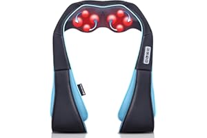 Mo Cuishle Shiatsu Neck and Shoulder Massager with Heat – Deep Kneading Massage for Relaxation – Ideal for Christmas, Mother's Day, Father's Day, Gifts for Men, Women, Mom and Dad