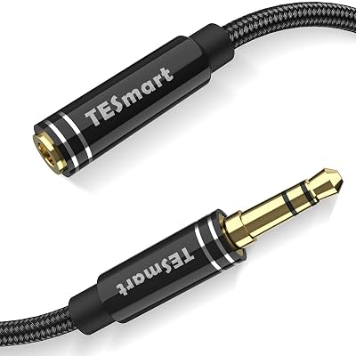 1m Nylon Braided Aux Cable Lighting to 3.5mm Male Headphone Jack Audio Adapter - Aux Cable and