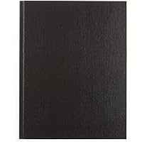 Blueline Notebook Perfect Binding with Hard Cover Cut Flush 192 Pages Black 9-1/4-Inchx7-1/4-Inch (A19.81)