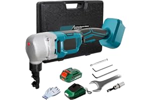 MAYOKI Cordless Nibbler Metal Cutter Compatible with Makita 18V Battery, 18 Gauge Brushless Electric Power Metal Shear W/ 2.0Ah Battery, Sheet Steel Nibbler for Metal, Stainless Steel, Aluminium