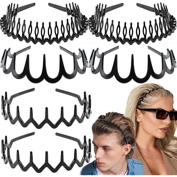 Pubamall 5pcs Diadema Ondulada De Primavera, Aro Para El | Envío Gratis