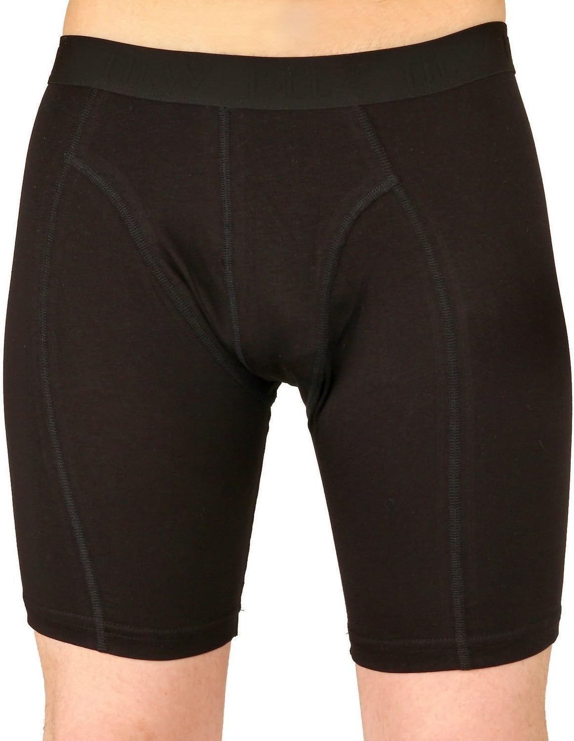 Mens Exclusive Soft Cotton Long Boxers Black M,L,XL,XXL,3XL,4XL 5XL *