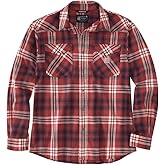 Carhartt Men's 106430 Montana Rugged Flex Relaxed Fit Lightweight Long-Sleeve S - X-Large Tall - Dark Barn Red