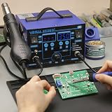 YIHUA 862BD+ SMD Hot Air Rework Station Soldering Iron 2 in 1 UK Plug view 9