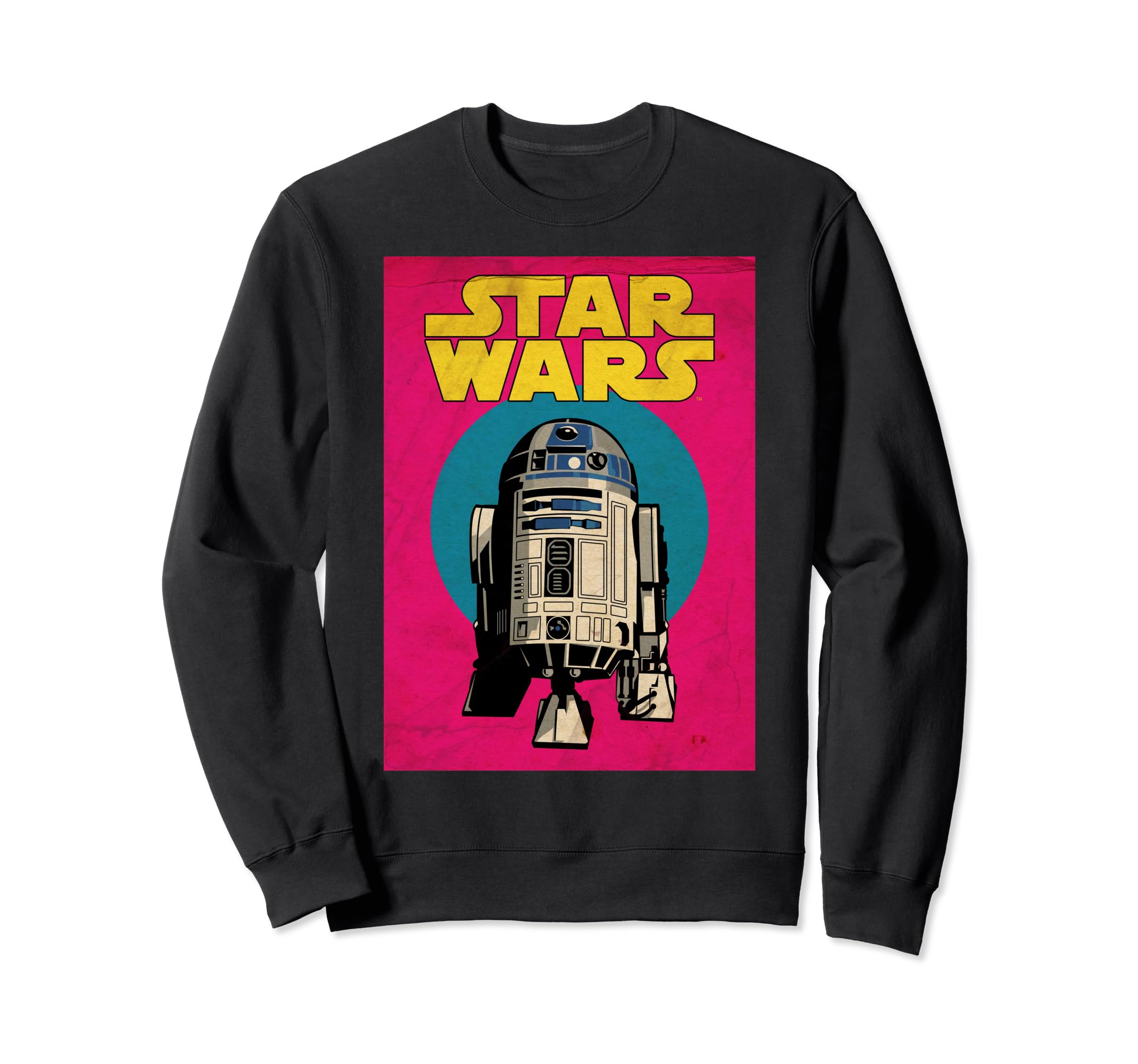 Star Wars R2-D2 Neon Vintage Trading Card Sweatshirt