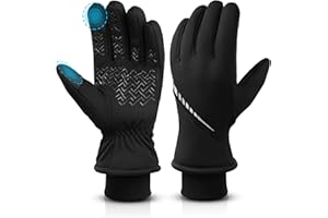 Cierto Mens and Womens Winter Thermal Fleece Gloves with Touchscreen & Water Resistant Function